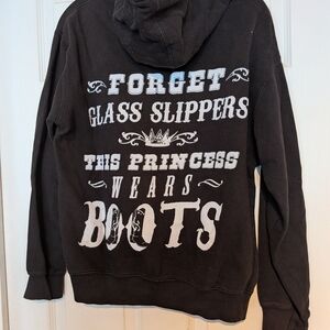 Black Graphic Hoodie for Men